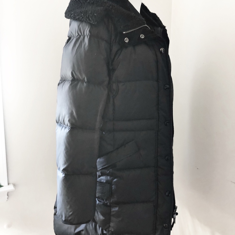 Authentic Coach Solid Long Puffer Coat Black F205… - image 6